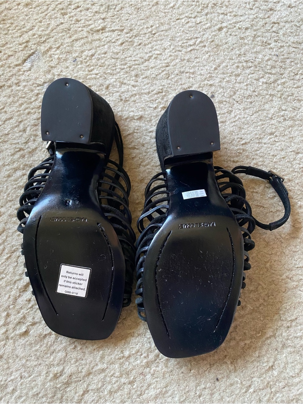 Rachel Comey Black Strappy Heeled Sandals size 8 - Picture 7 of 9